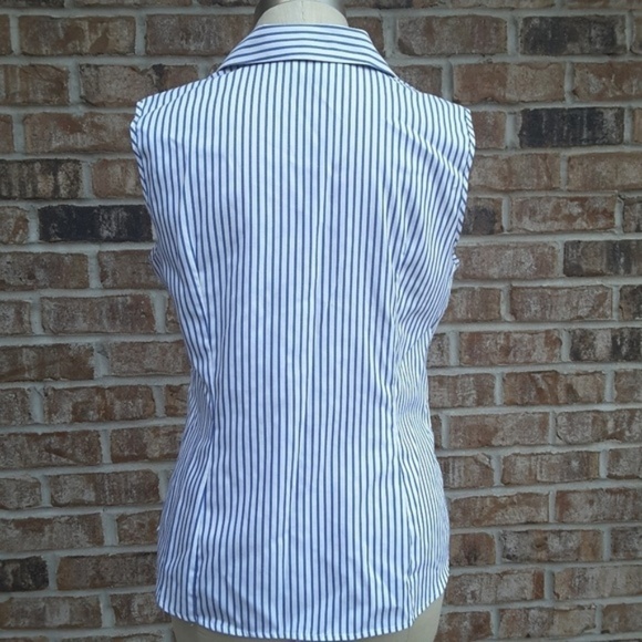 Jones New York Signature Striped Sleeveless Top S - Picture 3 of 5